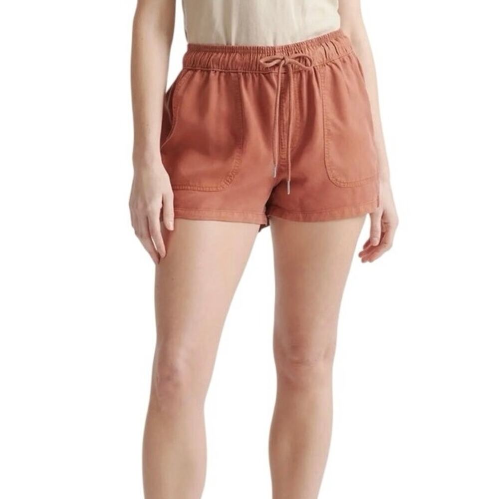 Quince Rustic Terracotta Drawstring Shorts